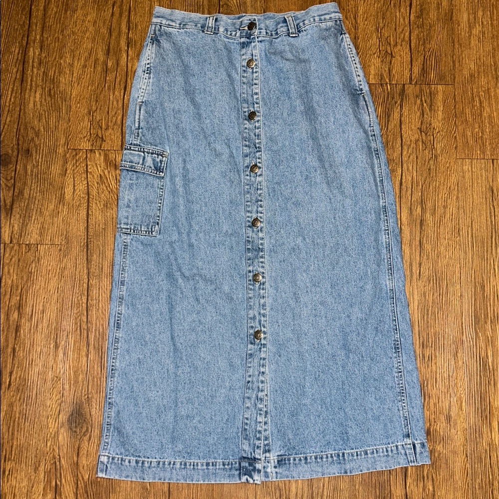 Cherokee Light Blue Denim Skirt